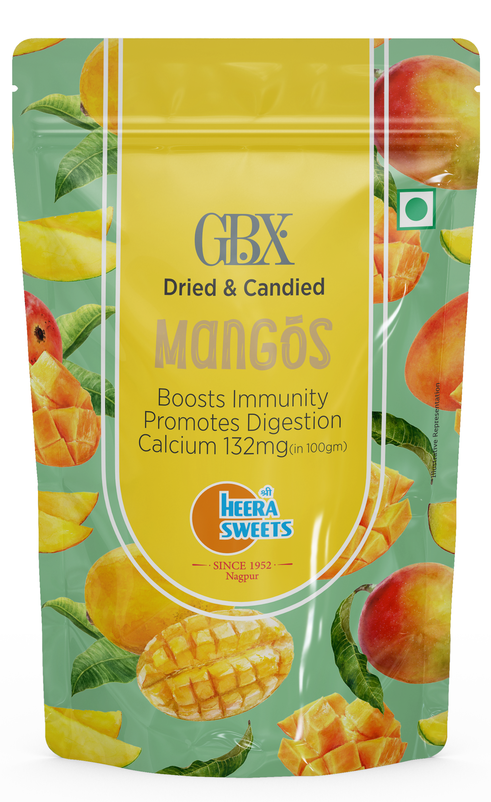 Dried canded Mango 100gm