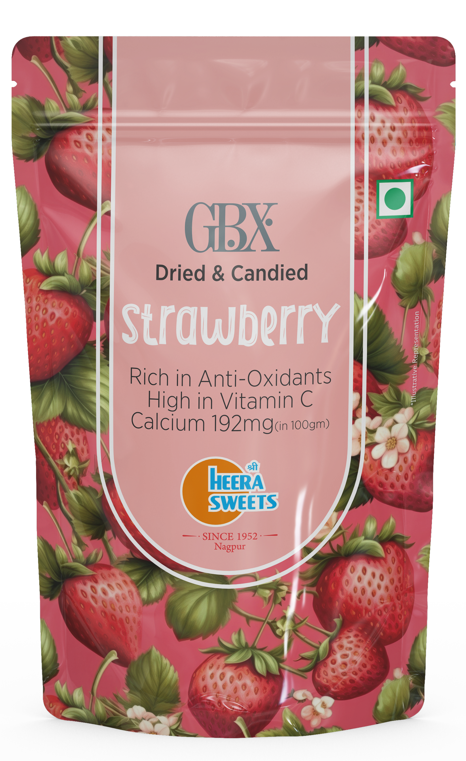 Dried Candied Straberry 100gm